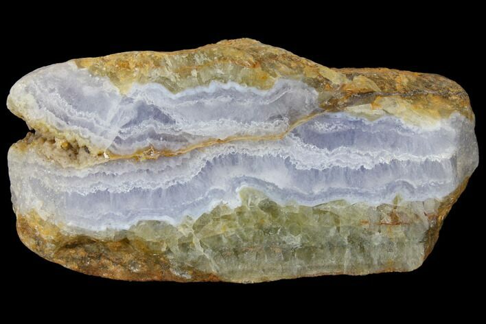 Polished Blue Lace Agate Slice - South Africa #128431